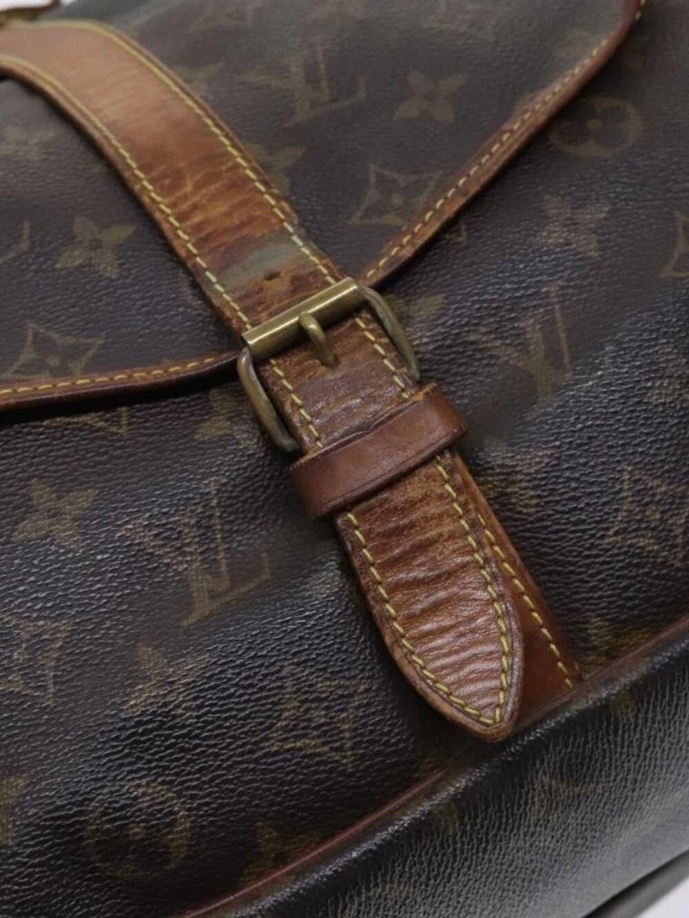 LOUIS VUITTON Monogram Saumur 35 Shoulder Bag M42254 LV Auth hk2284 - Picture 10 of 15